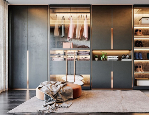  定制衣柜柜門應該選無拉手的嗎？